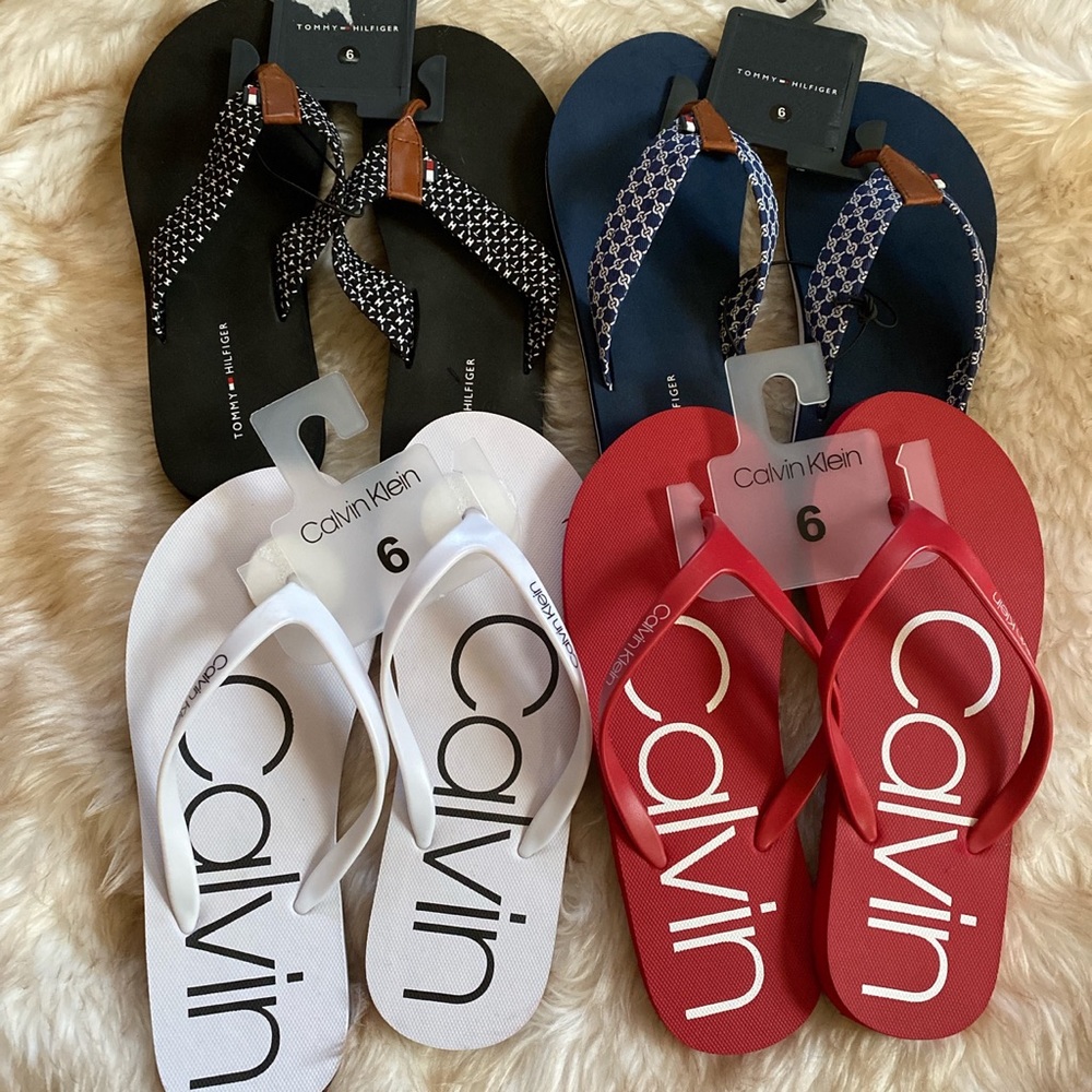 Tommy Hilfiger Calvin Klein Flip Flop Bundle